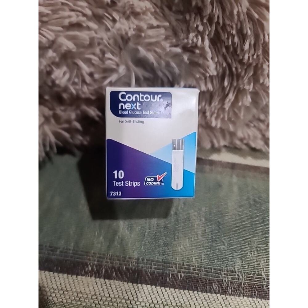 Contour Next Blood Glucose Test Strips For Self Testing 10 Test Strips Sealed